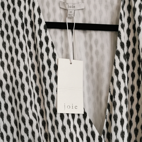 Joie Bethwyn Asymmetrical Hem Wrap Dress - Picture 2 of 6